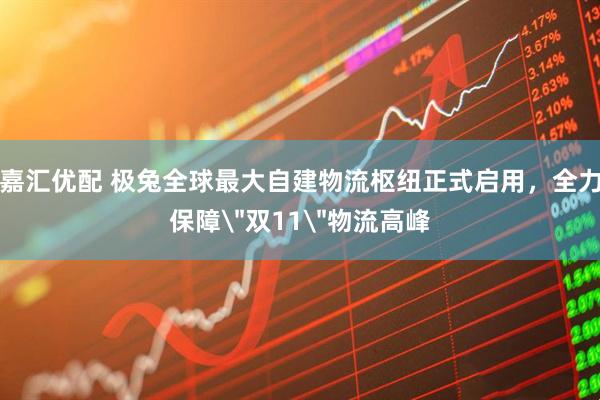 嘉汇优配 极兔全球最大自建物流枢纽正式启用，全力保障＂双11＂物流高峰