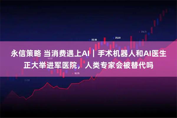 永信策略 当消费遇上AI｜手术机器人和AI医生正大举进军医院，人类专家会被替代吗