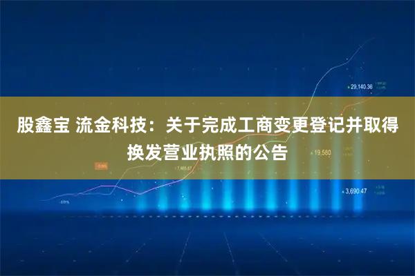 股鑫宝 流金科技：关于完成工商变更登记并取得换发营业执照的公告